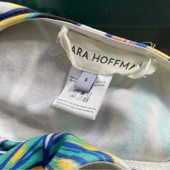 MARA HOFFMAN FLORAL CUTOUT MIDI DRESS S - Picture 11 of 12